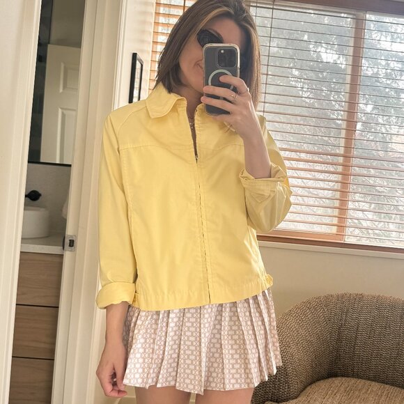 Yellow Bomber Jacket for Women - Picture 1 of 6